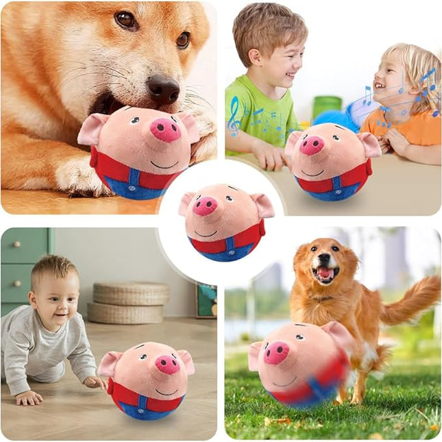 Varkensvormig Hondenspeeltje | Springend en Piepend | Actief en Interactief | Geestelijke Stimulerende Fun | Muzikale Vriend voor Je Hond