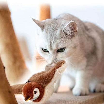 Fladderende Speelvogel voor Honden | Actief Hondenspeelgoed met Realistische Bewegingsactie | Duurzaam en Ondersteunend voor Jachtinstinct | Interactief en Perfect voor Apporteren en Bewegingsspel | Geschikt voor Binnen en Buiten