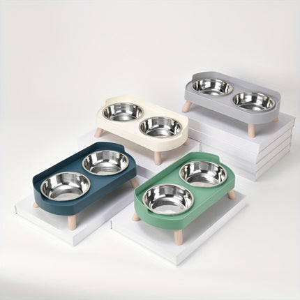 Roestvrijstalen Kattenvoerbak & Waterdispenser