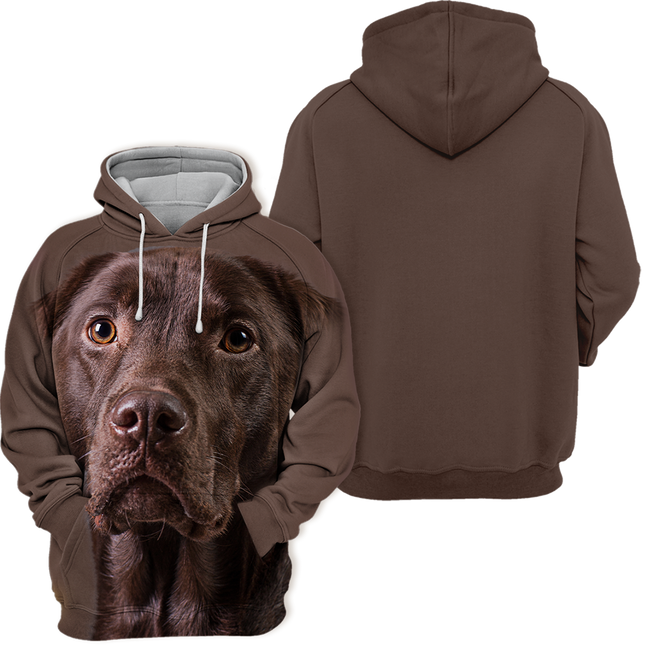 Unisex Hoodie | Chocoladebruine Labrador Design | Maten S-4XL | Comfortabel en Duurzaam | Perfect voor Dierenliefhebbers