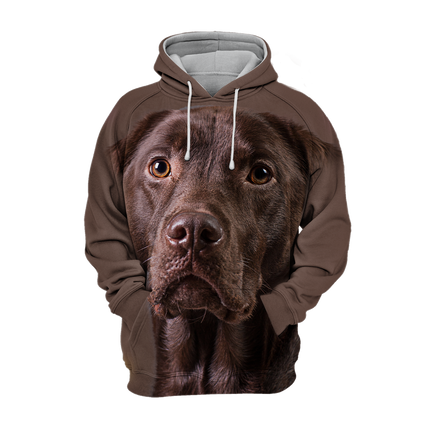 Unisex Hoodie | Chocoladebruine Labrador Design | Maten S-4XL | Comfortabel en Duurzaam | Perfect voor Dierenliefhebbers
