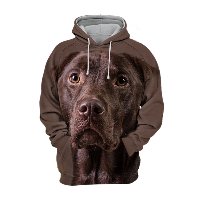 Unisex Hoodie | Chocoladebruine Labrador Design | Maten S-4XL | Comfortabel en Duurzaam | Perfect voor Dierenliefhebbers