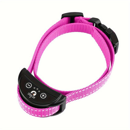 Oplaadbare vibrerende anti-blaf halsband voor honden | Verstelbaar nylon | Geen schokken | USB-oplaadbaar | Geschikt voor kleine en grote rassen | Lengte 20-70cm