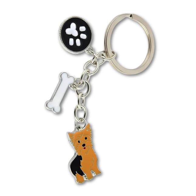 Jack Russell Terrier sleutelhanger voor dames en heren | Metalen honden hanger | Zilvere autospiegel, tas accessoire en sleutelring | Leuk cadeau voor hondenliefhebbers