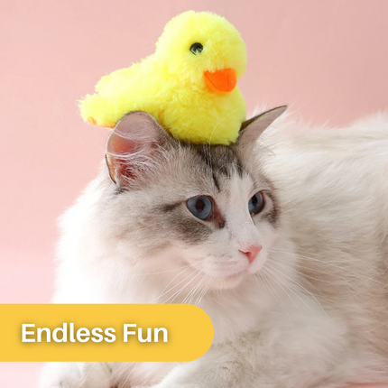 Interactie Katten Speelgoed | Elektrische Fladderende Eend | Rekenbaar USB | Quack Buddy™ | Voor Fysieke Activering en Jacht | Duurzaam Huisdierentertainment