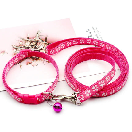 Hondenriem Set Nylon | Zachte Grip | Diverse Kleuren | 120cm Lengte | Geschikt voor Kleine en Middelgrote Honden