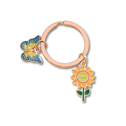 Schattige Sleutelhanger Hert | Metalen Dierenbedel | Goud | Sleutelhanger voor Auto, Tas of Handtas | Unisex DIY Accessoire | Leuk Cadeau voor Vrouwen & Mannen