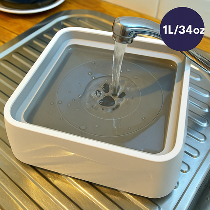 AquaFloat Waterbestendige Mat voor Honden Drinkbakken | Voorkomt Natte Vloeren en Vlekken | Ideaal voor Huisdieren