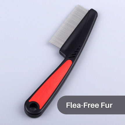 FleaFree™ ProGroomer Kam | Efficiënte Verwijdering van Vlooien en Vuil | Huisdiervriendelijk | Roestvrijstalen Tanden | Gemakkelijk Schoon te Maken | Voor Zachte Verzorging van Huisdieren