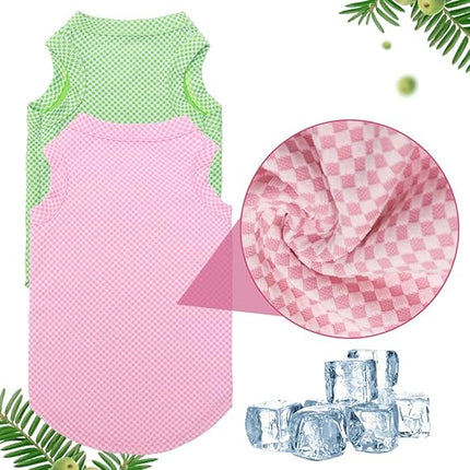 Verkoelend Hondenshirt | Lichtgewicht en Ademend | Temperatuurregulerend | Verkrijgbaar in Blauw, Groen, Roze | Maat XS, S, M