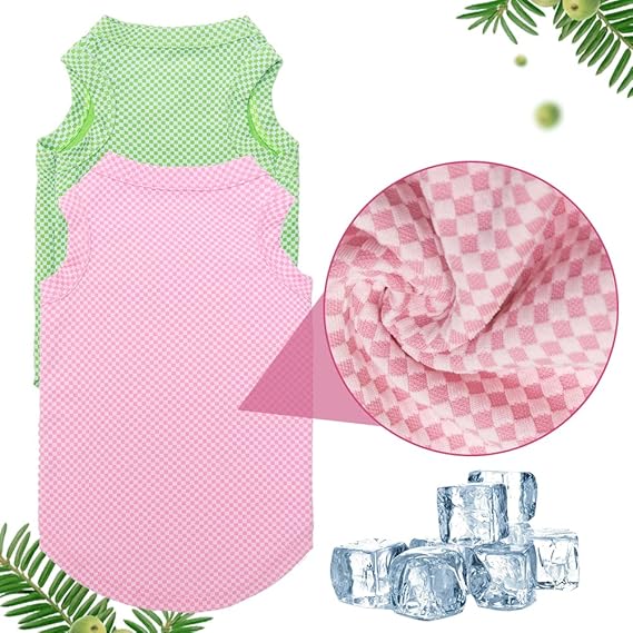 Verkoelend Hondenshirt | Lichtgewicht en Ademend | Temperatuurregulerend | Verkrijgbaar in Blauw, Groen, Roze | Maat XS, S, M