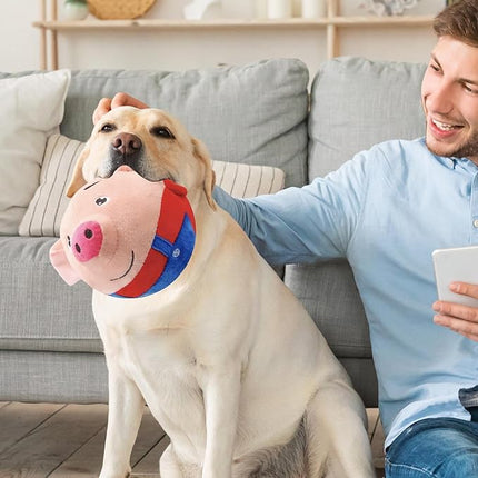 Varkensvormig Hondenspeeltje | Springend en Piepend | Actief en Interactief | Geestelijke Stimulerende Fun | Muzikale Vriend voor Je Hond