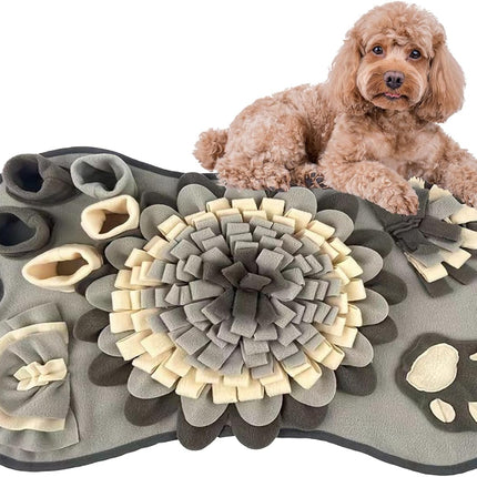 Interactieve Snuffelmat Voor Honden | Voedselzoekspel | Neuswerktraining | Mentale Stimulatie | Vertraagd Eten | Polyestervezel | 64x43cm