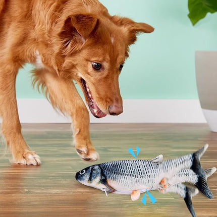 Interactieve Bewegende Vis Met Sensor | USB-oplaadbaar | Speelgoed Hond | Realistisch Uiterlijk | Inclusief Kattenkruid