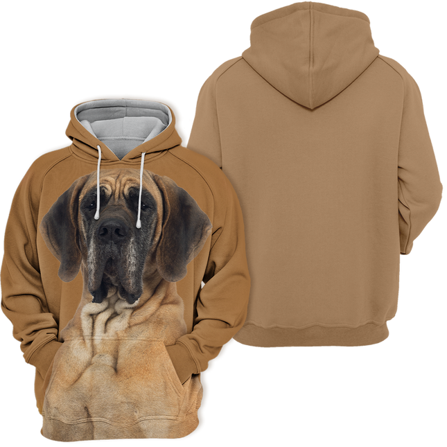 Unisex Hoodie | Grote Hond Bruin | Comfortabel Polyester-Katoen Mix | Maat S-4XL | Hoge Resolutie Print | Zachte Aanraking | Tweezijdig Stretchmateriaal | Perfect met Jeans of Leggings