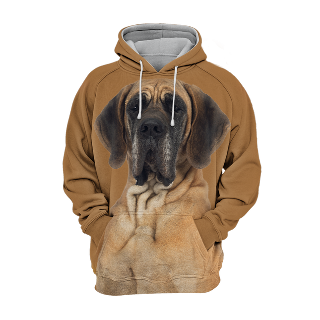 Unisex Hoodie | Grote Hond Bruin | Comfortabel Polyester-Katoen Mix | Maat S-4XL | Hoge Resolutie Print | Zachte Aanraking | Tweezijdig Stretchmateriaal | Perfect met Jeans of Leggings