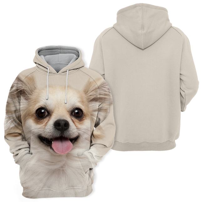 Chihuahua | Zachte Hoodie | Comfortabele Loose Fit | Maat S-4XL | Unisex Design | Hoge Resolutie Print | Elastisch Materiaal