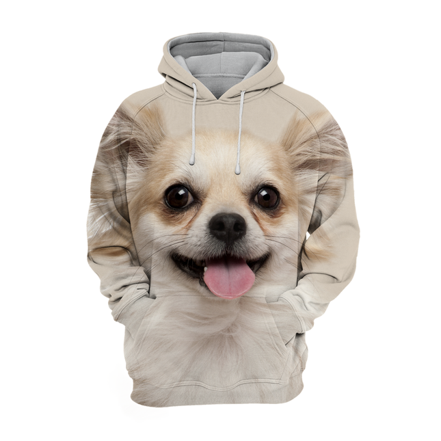 Chihuahua | Zachte Hoodie | Comfortabele Loose Fit | Maat S-4XL | Unisex Design | Hoge Resolutie Print | Elastisch Materiaal