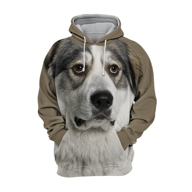 Kleurrijke Gewatteerde Hoodie | Comfortabele Unisex Trui | Verschillende Maten | Polyester en Katoen | Ideaal voor Hondenliefhebbers | Zachte Aanraking | Hoge Definitie Print | Stretchmateriaal