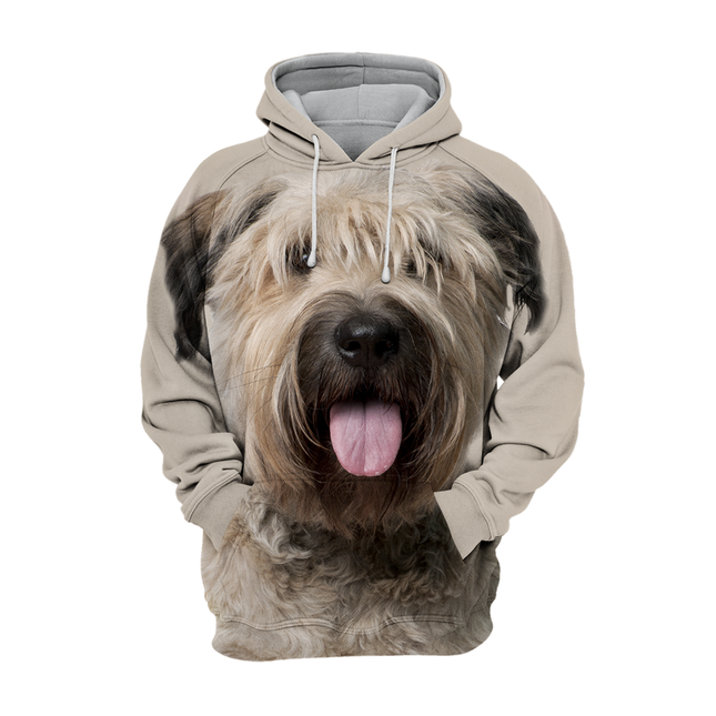 Hondenkleding | Comfortabele Unisex Hoodie | Bouvier des Flandres Design | Zachte Stof | Grote Maten | Polyester en Katoen Mix | Hoge Resolutie Print | Stretchmateriaal | Casual Draagstijl