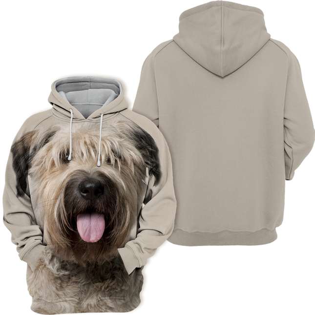 Hondenkleding | Comfortabele Unisex Hoodie | Bouvier des Flandres Design | Zachte Stof | Grote Maten | Polyester en Katoen Mix | Hoge Resolutie Print | Stretchmateriaal | Casual Draagstijl