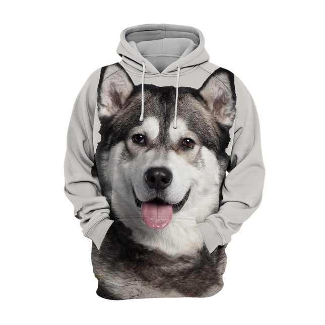 Casual Unisex Trui | Alaskan Malamute Husky Print | Comfortabele Pasvorm | Verkrijgbaar in Maten S-4XL | Hoogwaardige Polyester-Katoen Mix | Creator's Design | Perfecte Grafische Weergave