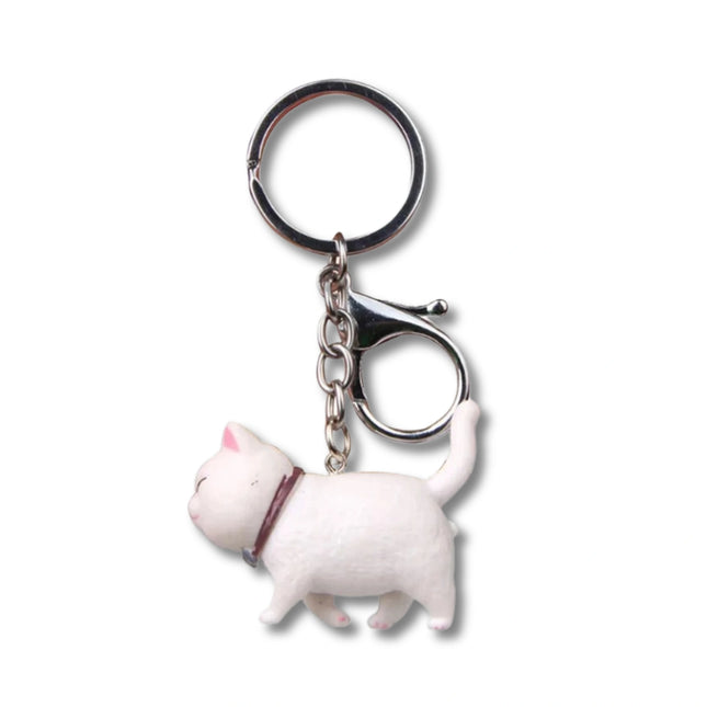 Schattige Cartoon Katten Sleutelhanger | Creatieve Resin Kattenhanger voor Vrouwen | Sleutelhanger Accessoire voor Tas, Portemonnee of Autosleutels | Leuk Cadeau