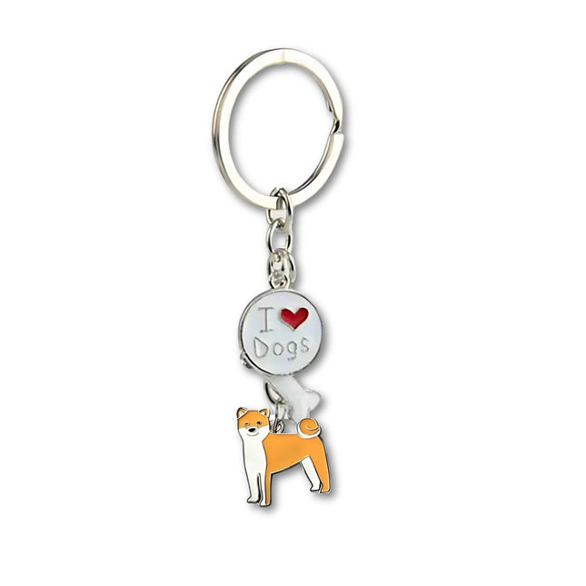 Jack Russell Terrier Sleutelhanger | Metalen Hondenhanger | Unisex | Sleutelring voor Auto, Tas & Rugzak | Dierenvormige Accessoire | Leuk Cadeau voor Dierenliefhebbers