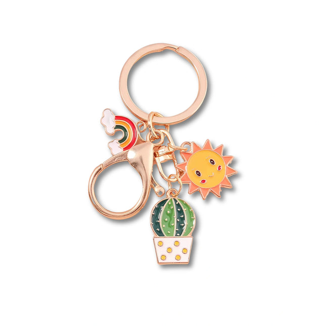 Sleutelhanger hert | Dierfiguur hanger | Metalen sleutelring voor tas, auto of sleutelbos | Leuk cadeau voor dames en heren | DIY accessoires