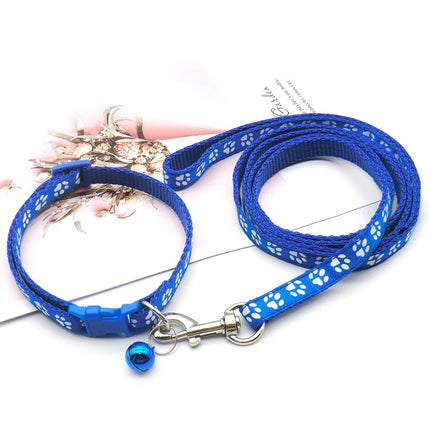 Hondenriem Set Nylon | Zachte Grip | Diverse Kleuren | 120cm Lengte | Geschikt voor Kleine en Middelgrote Honden