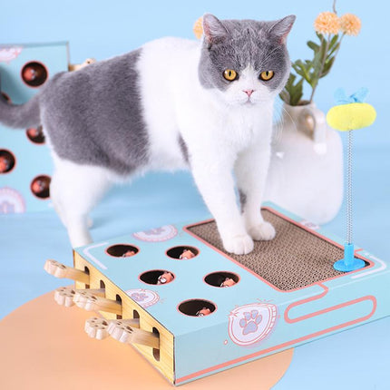 Whiskers | Compacte Duurzame Kat Speeltuin | Interactief Krabmeubel | Klimaatbewuste Speelplek | Eco-Vriendelijk Karton