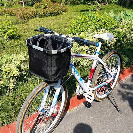 Opvouwbare Fietsmand | Grote Opslag | Sterk Aluminium Frame | Oxford Stof Duurzaam | Geschikt voor Dieren en Boodschappen | Snel Los te Maken