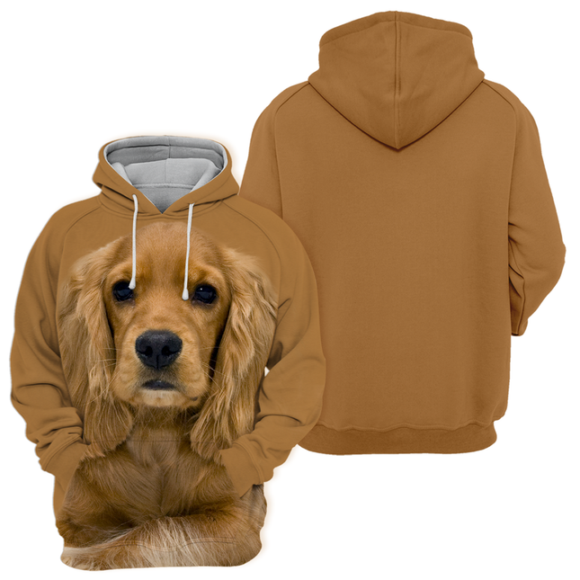 Unieke Fleece Trui | Engelse Cocker Spaniel Print | Unisex | Maat S-4XL | Zachte Polyester-Katoen Mix | High-Definitie Print | Modieuze Dierenliefhebbers Hoodie