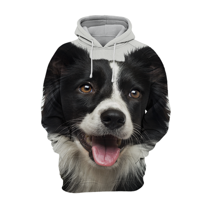 Warme Herentrui | Ideaal voor Border Collie Fans | Zacht Polyester-Katoen Mix | Maattabel S-4XL | Hoge Resolutie Print