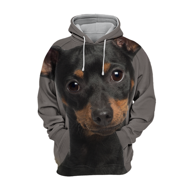 Unisex Hoodie Voor Hondenliefhebbers | Geschikt Voor Miniatuur Pinscher | Zachte Stof | Beschikbaar in Maten S-4XL | Hoge Resolutie Print | Polyester en Katoen Mix