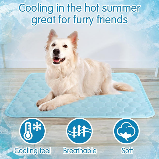 FrostPaw koelmat voor huisdieren | Zelfkoelende mat zonder gel of giftige stoffen | Directe verkoeling voor hond en kat | Veilig en comfortabel loungen