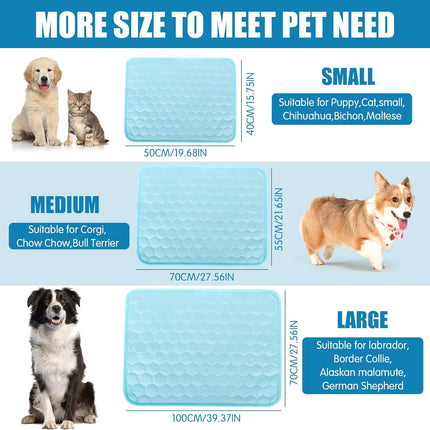 FrostPaw koelmat voor huisdieren | Zelfkoelende mat zonder gel of giftige stoffen | Directe verkoeling voor hond en kat | Veilig en comfortabel loungen