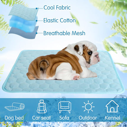FrostPaw koelmat voor huisdieren | Zelfkoelende mat zonder gel of giftige stoffen | Directe verkoeling voor hond en kat | Veilig en comfortabel loungen