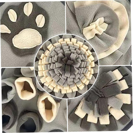 Interactieve Snuffelmat Voor Honden | Voedselzoekspel | Neuswerktraining | Mentale Stimulatie | Vertraagd Eten | Polyestervezel | 64x43cm