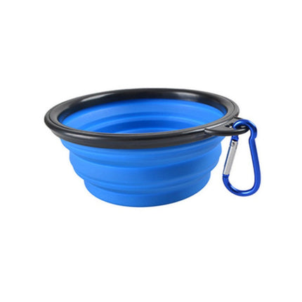 Opvouwbare voerbak voor honden en katten | Duurzaam TPR-rubber | Met karabijnhaak | Compact & lichtgewicht | Ideaal voor onderweg, reizen of wandelingen | Geschikt voor water en voer