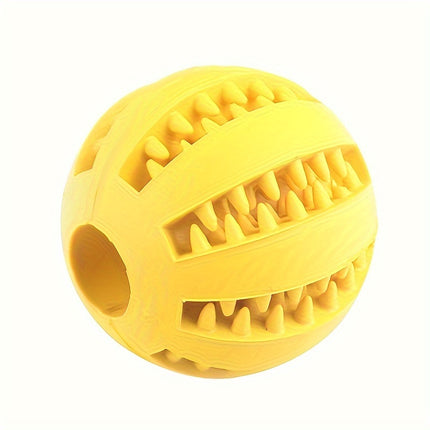 Hondenspeeltje | Kauwspeelbal voor Kleine Honden | Interactieve Elastische Voerbal | Tandreiniging | Plastic | Huisdieraccessoires