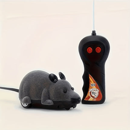 Op afstand bediende rat speelgoed voor katten | Realistisch ontwerp | Flexibele staart | Stimulatie jachtinstinct | Kunststof | 15x9x6,5 cm | Voor grappen en interactief speelplezier