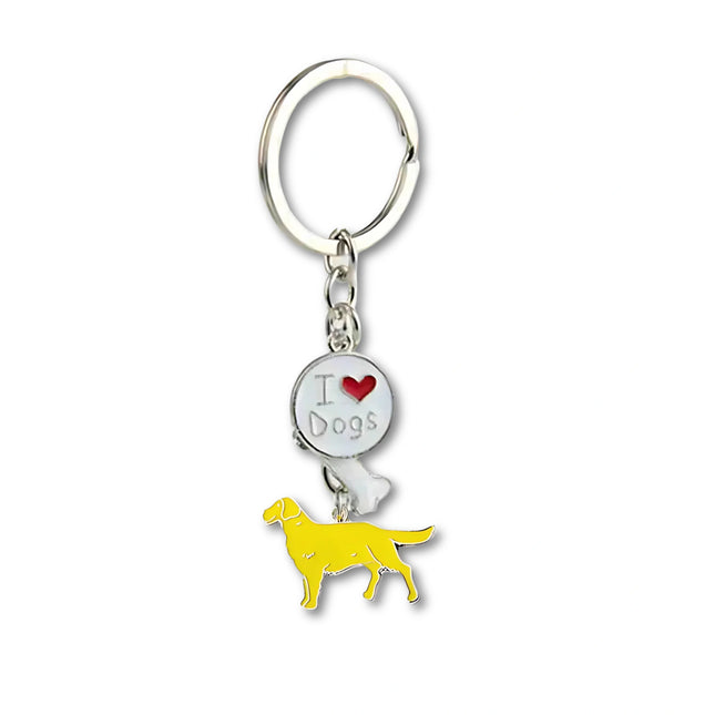 Jack Russell Terrier Sleutelhanger | Metalen Hondenhanger | Unisex | Stijlvolle Tasbedel & Autosleutelhanger | Perfect Cadeau voor Dames & Heren | Zilver | 20x20mm
