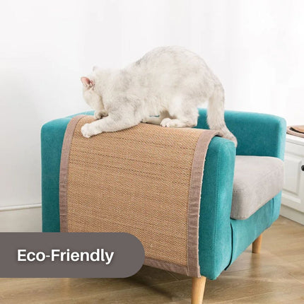 ScratchGuard™ Meubelbescherming Deluxe | Beschermhoes voor Bank en Fauteuil tegen Kattenkrabben | Premium Milieuvriendelijke Sisalstof | Bevordert Kattenwelzijn en Krabgedrag | Duurzame Bescherming voor Thuis