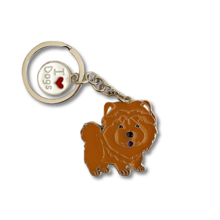 Schattige Chow Chow Sleutelhanger | Dier Sleutelhanger voor Tas of Auto | Unisex Sleutelaccessoire | Leuk Cadeau voor Dames, Heren, Meisjes & Jongens | Kerstcadeau Bag Charm