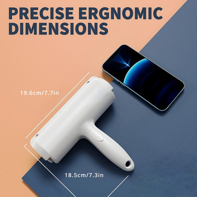 Pet Hair Remover | Lint Roller Suitable for Furniture | Car | Carpet | Reusable | Self-Cleaning Base