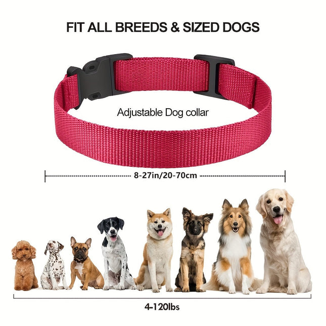 Oplaadbare hondenhalsband zonder schokfunctie | Vibratie- en piepmodi | USB-oplaadbaar | Verstelbaar voor kleine en grote honden | Comfortabele training