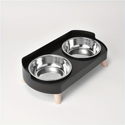 Roestvrijstalen Kattenvoerbak & Waterdispenser
