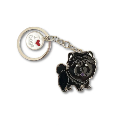 Chow Chow Sleutelhanger | Schattige Dieren Sleutelhanger voor Tas, Auto & Sleutels | Unisex | Leuk Cadeau voor Dames, Heren, Jongens & Meisjes | Metalen Bag Charm | Kerstcadeau Idee