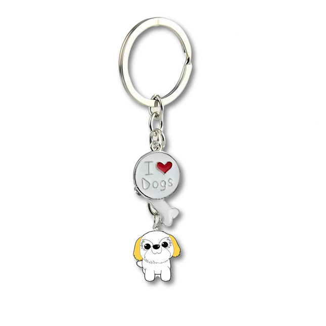 Jack Russell Terrier Sleutelhanger | Metaal | Dog Hanger | Voor Dames & Heren | Tas- en Autosleutel Bedel | Cadeau Accessoire | Zilver | Hondenliefhebbers